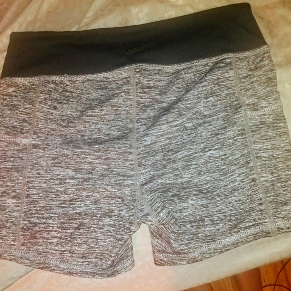 Mona B Gray/Black Spandex Bicycle Shorts - Picture 2 of 2